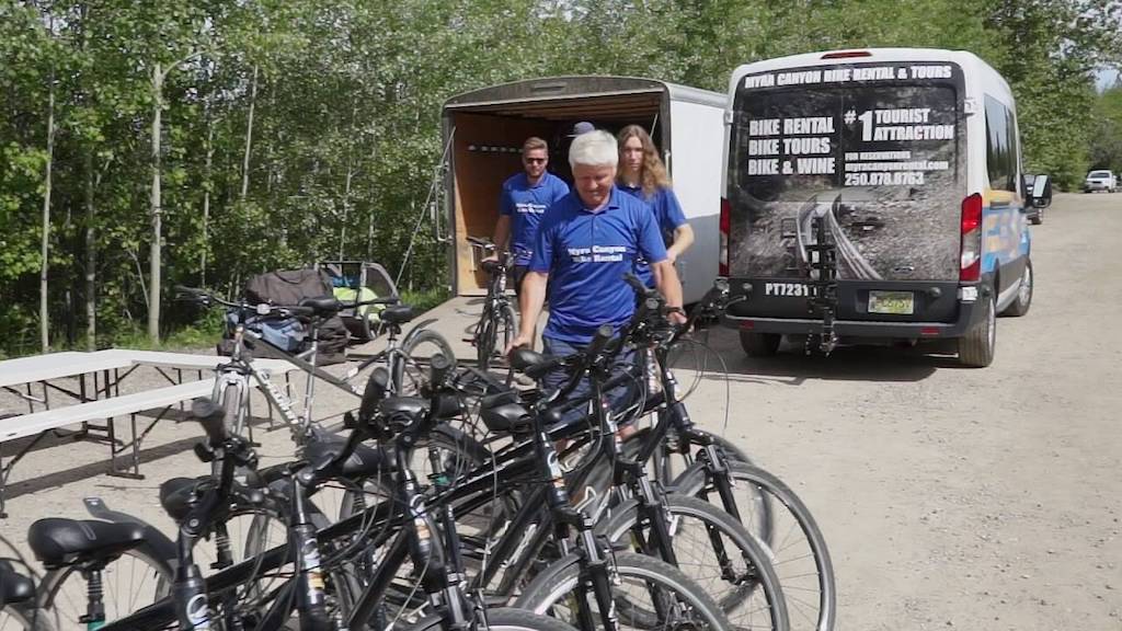 Myra Canyon Bike rental video about page