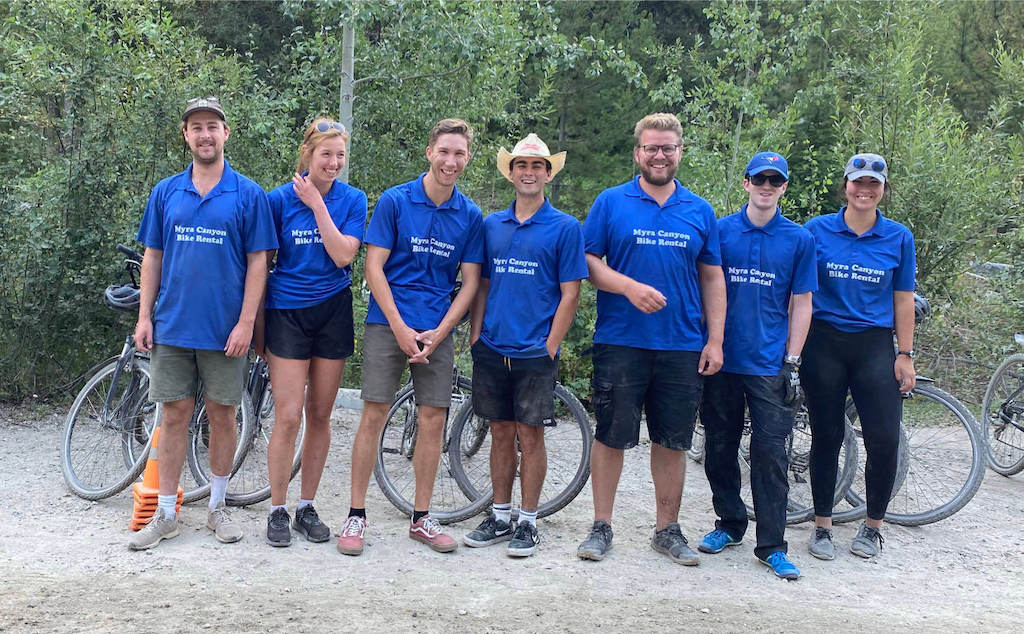 Myra Canyon Bike Rental team